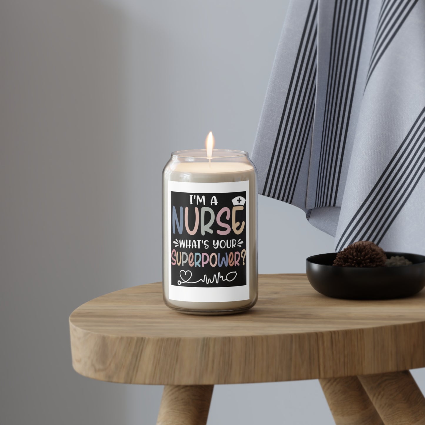 Care Wear-I'm A Nurse, What's Your Superpower?-Scented Candle, 13.75oz
