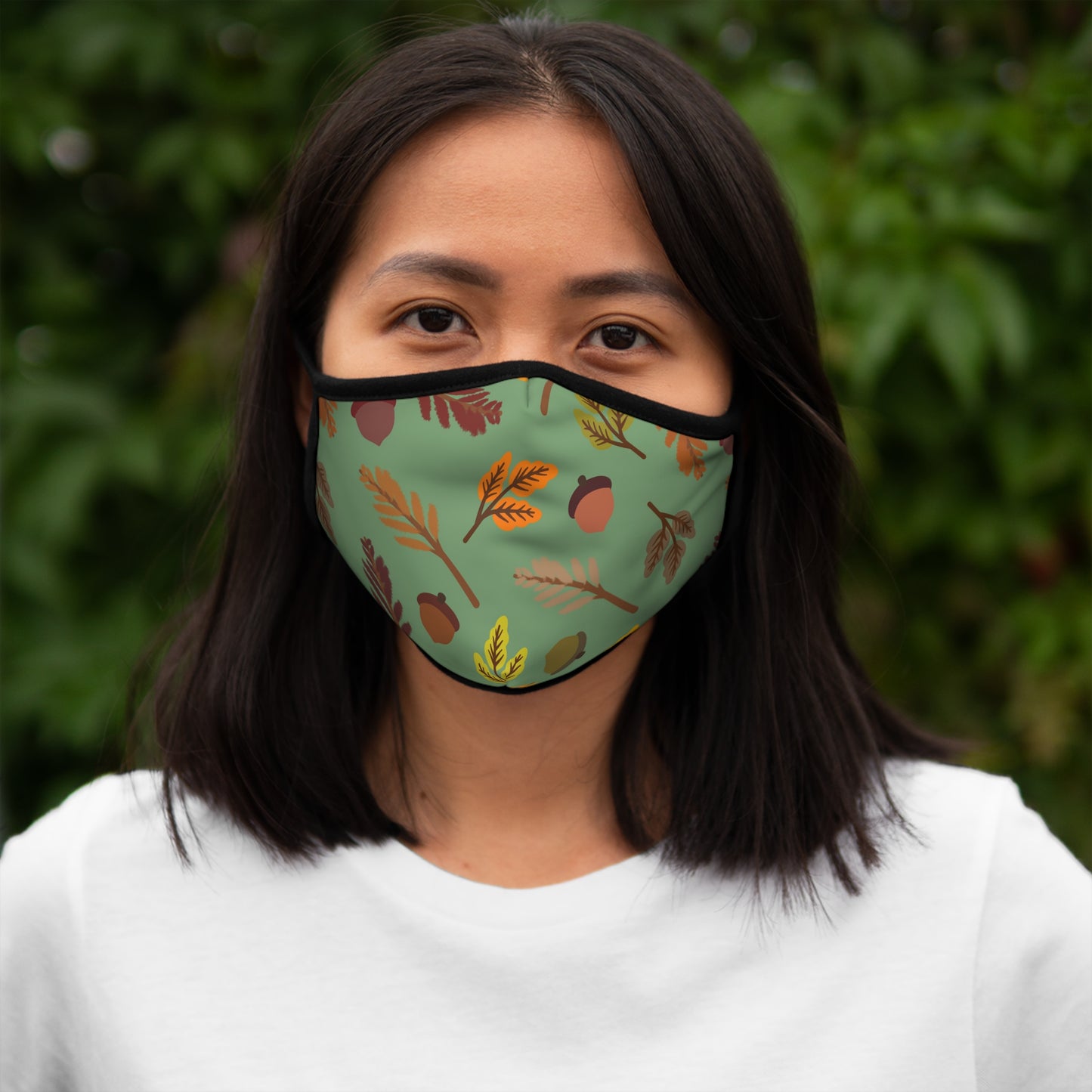 Funny Face Covers- Fall Green- Face Mask