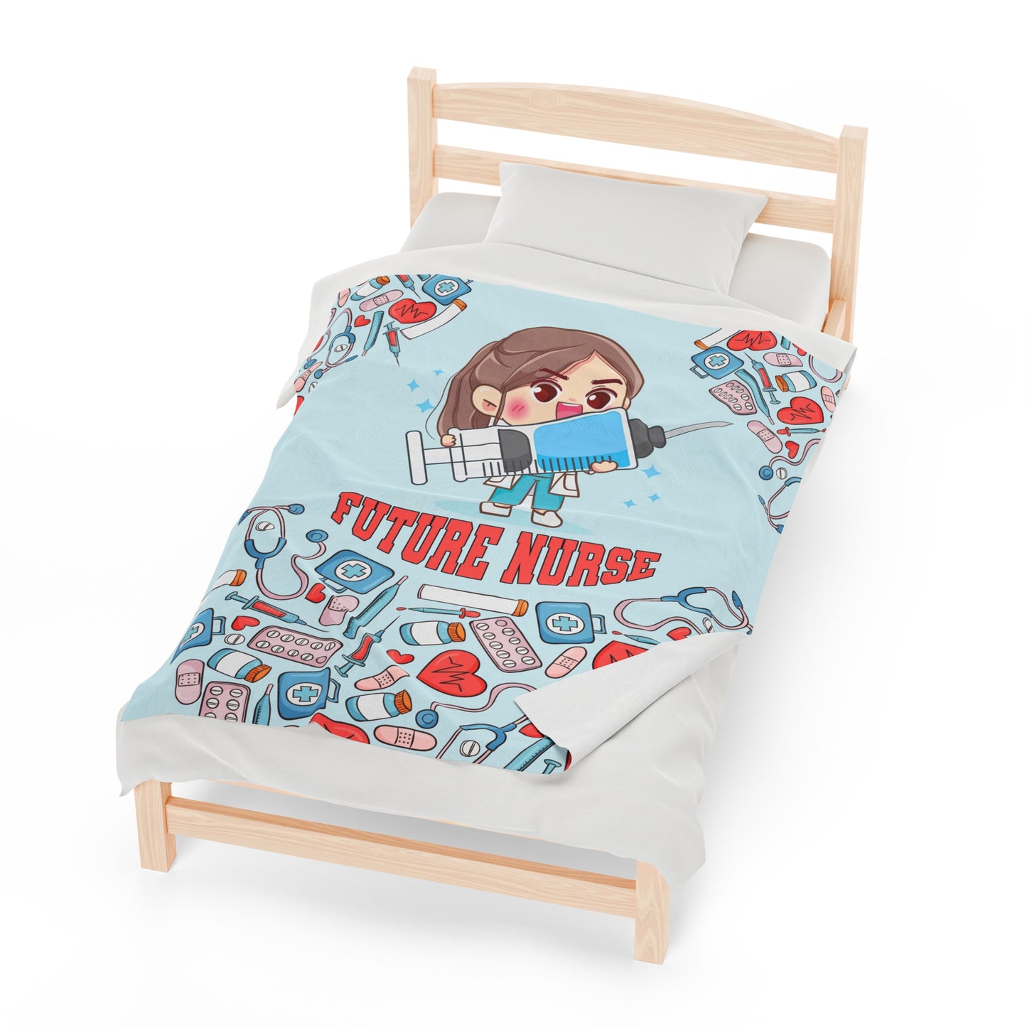 Care Wear-Future Nurse-Velveteen Plush Blanket-50x60