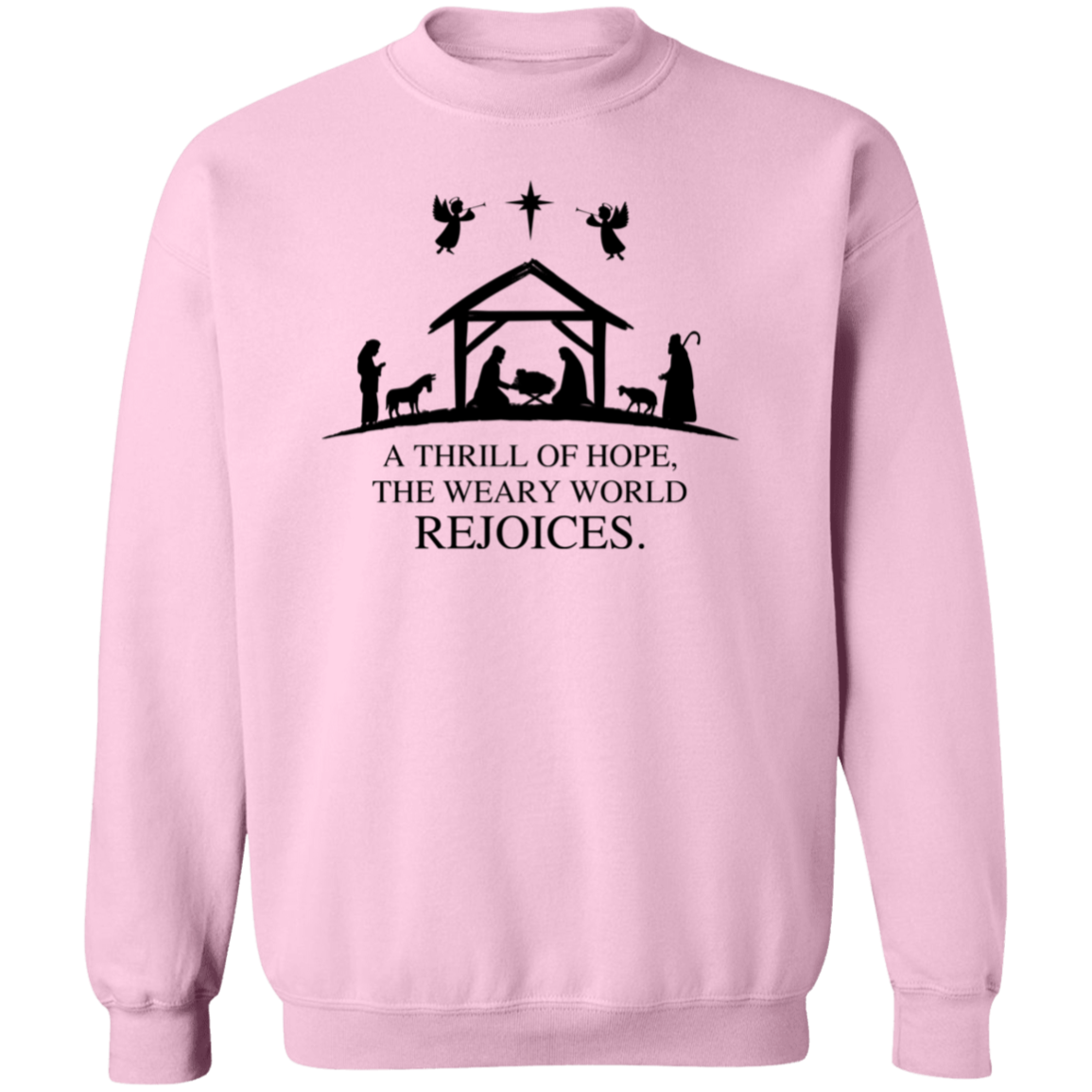 Christmas Sweatshirt - Nativity Rejoice (Unisex)