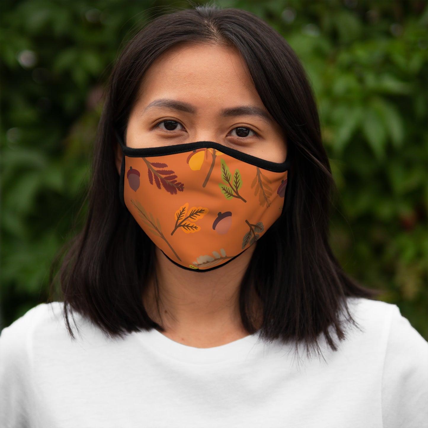 Funny Face Covers- Fall Orange- Face Mask