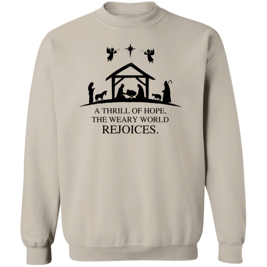 Christmas Sweatshirt -Nativity Rejoice (Unisex)