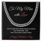 To My Man with Love- Cuban Link Chain