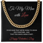 To My Man with Love- Cuban Link Chain